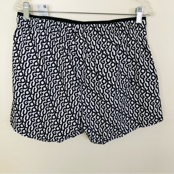 NWT LOGO-PRINT QUICK-DRYING SWIM SHORTS WITH BRANDED LABEL - Picture 4 of 10